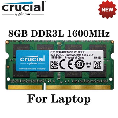 crucial ddr3l 1600 sodimm|Crucial 8GB DDR3L 1600Mhz PC3L.